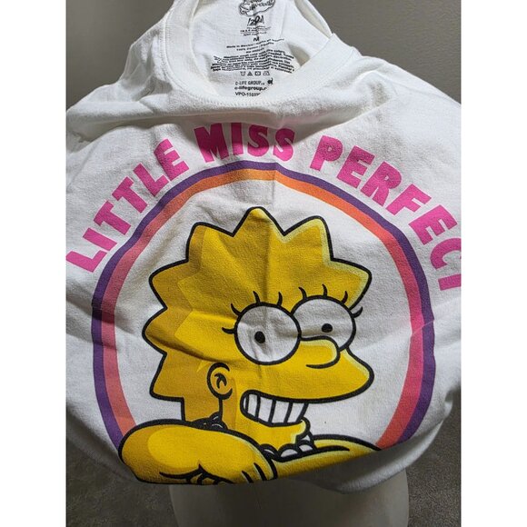 The Simpsons Little Miss Perfect T-Shirt M White - Picture 6 of 6